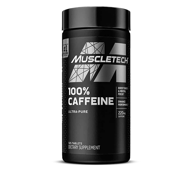 Muscletech Platinum 100% Caffeine, 125 Tablets