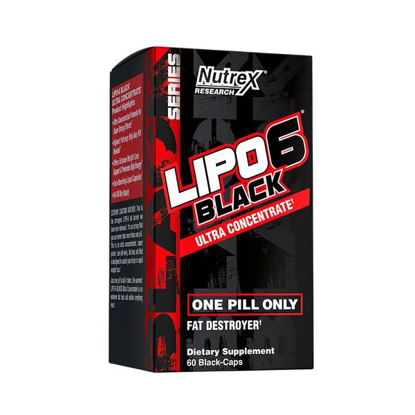 NUTREX BLACK SERIES LIPO6 BLACK ULTRA CONCENTRATE, 60 CAPS